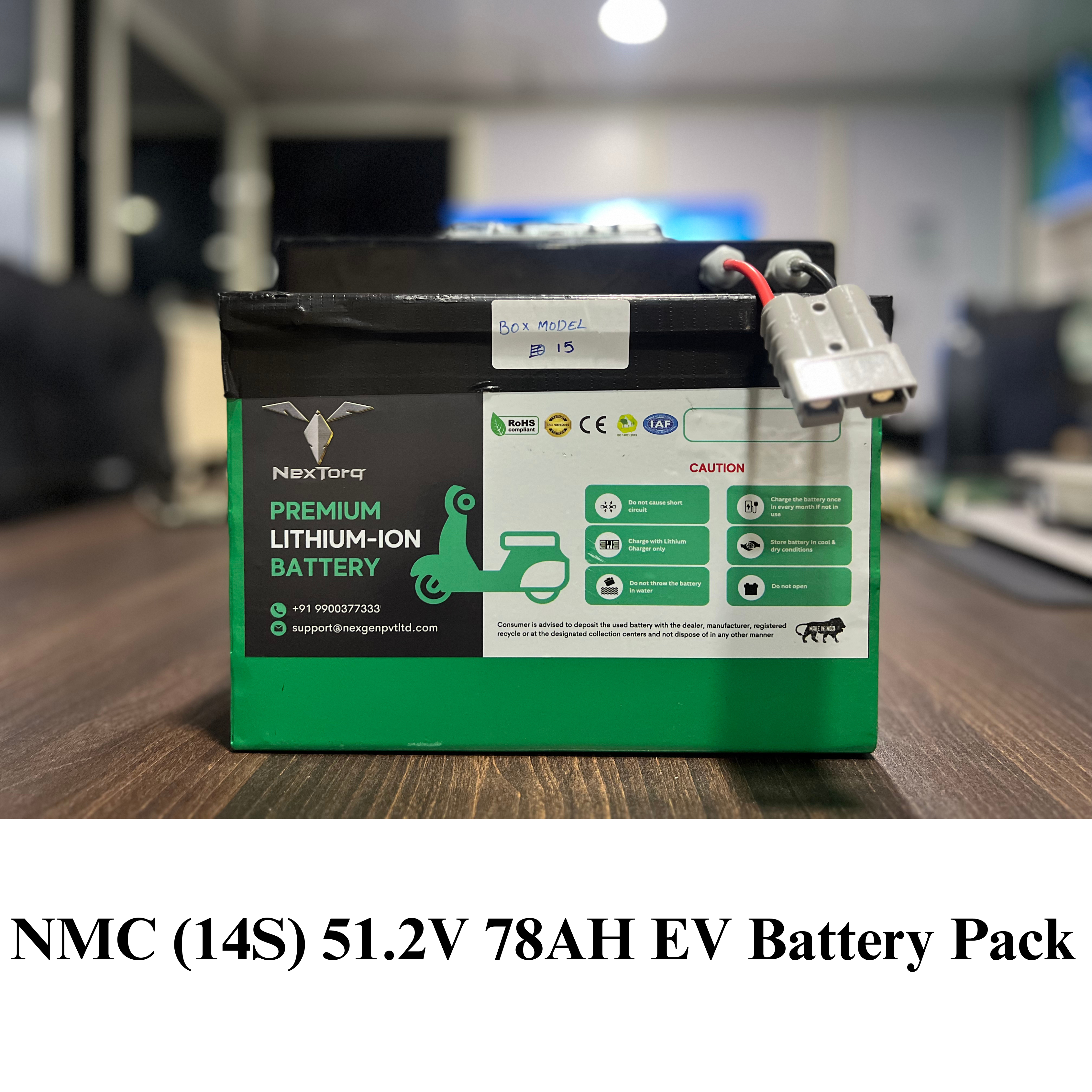 NexTorq NMC (14S) 51.2V 78AH EV Battery Pack
