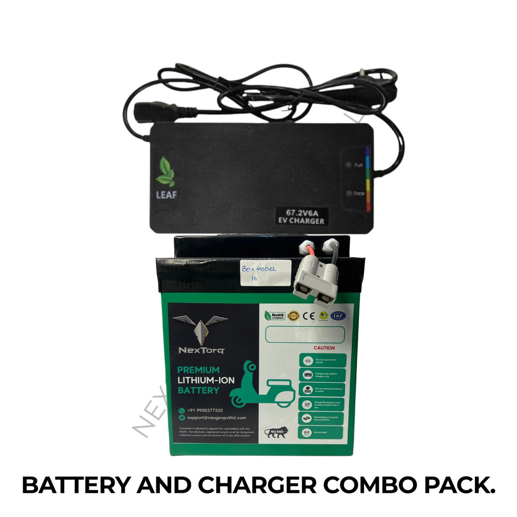 NMC BATTERY (62.9V 76AH) + CHARGER (67.2V+10A)