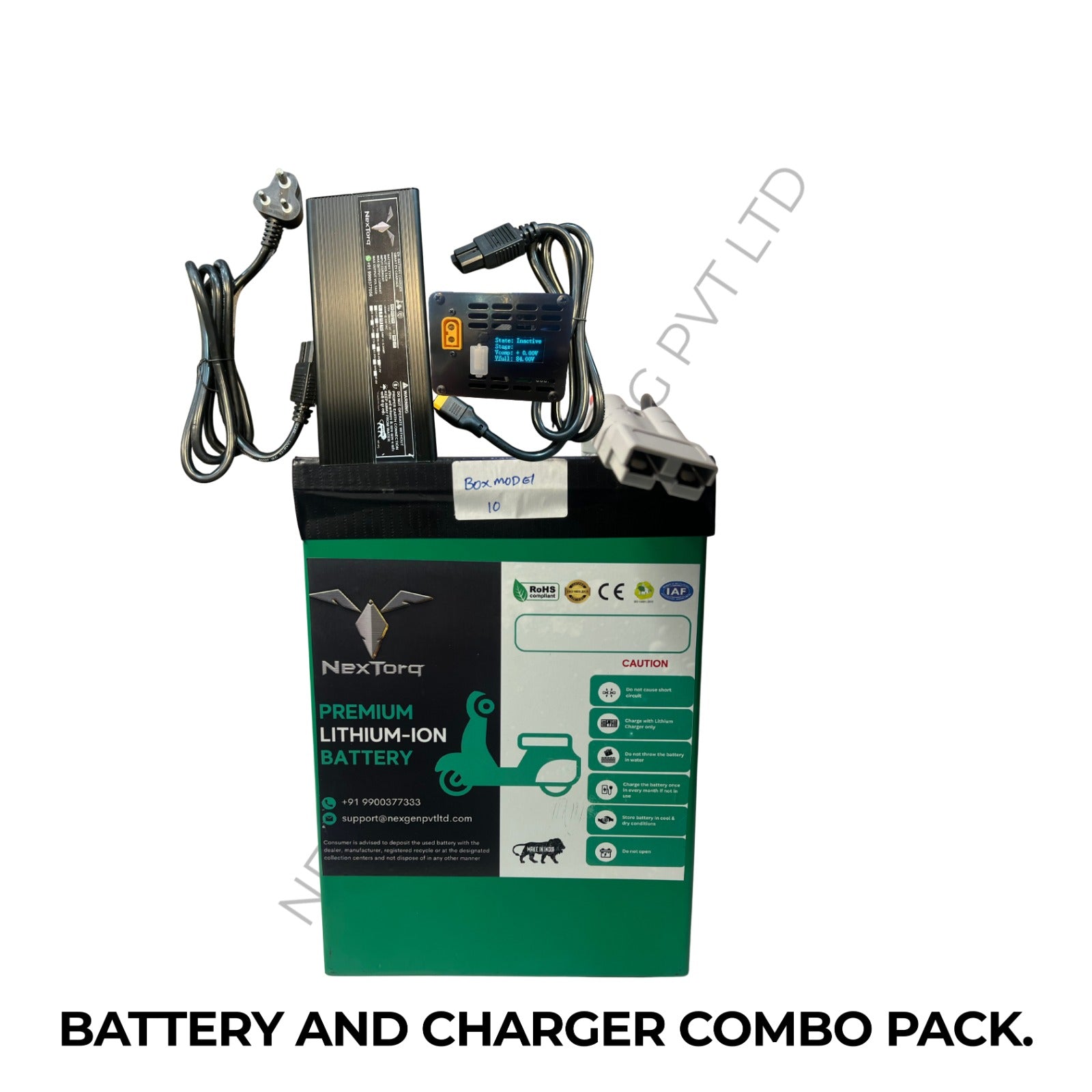 LFP BATTERY (48V 36AH) + CHARGER (54.6V+10A)