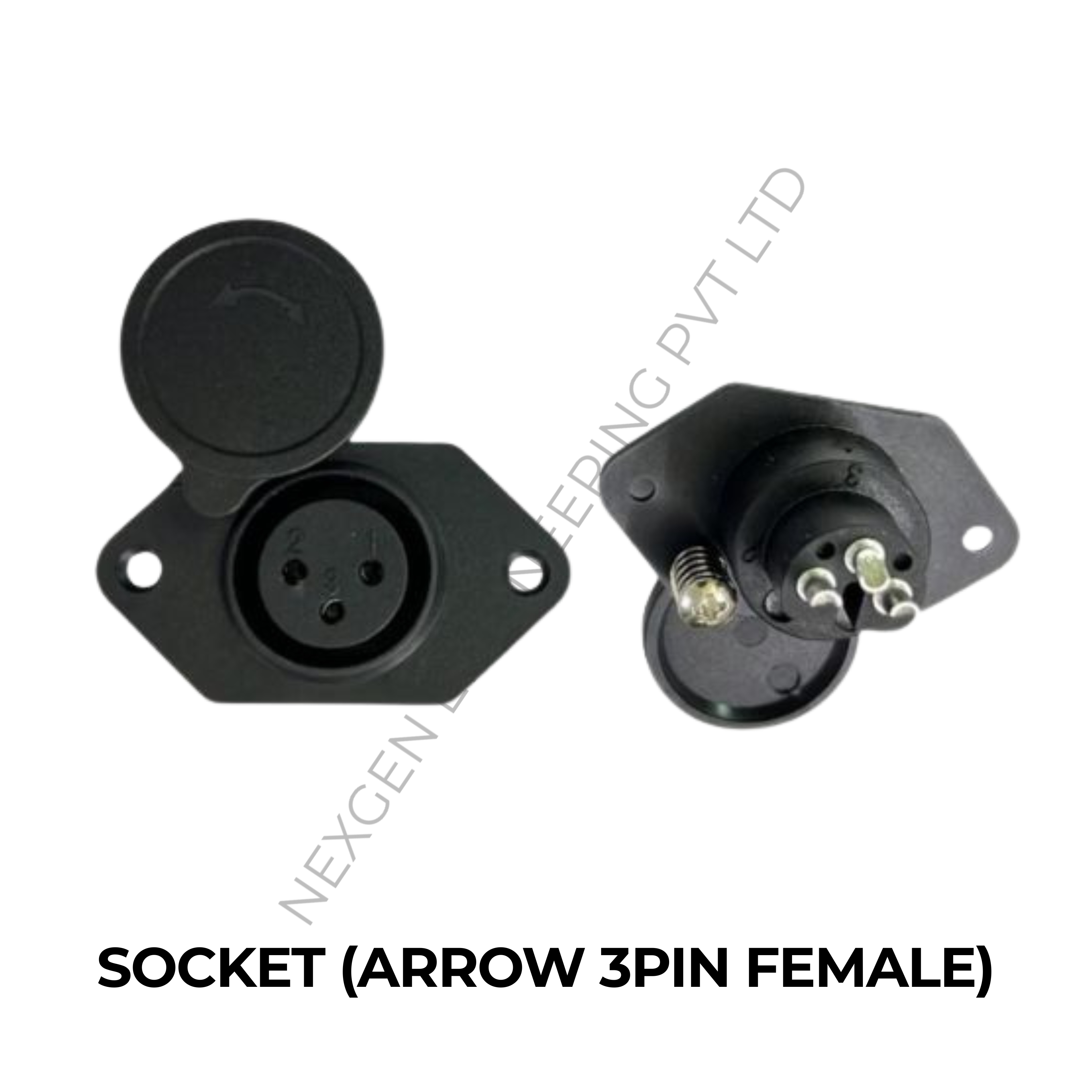 SOCKET (ARROW 3PIN FEMALE)