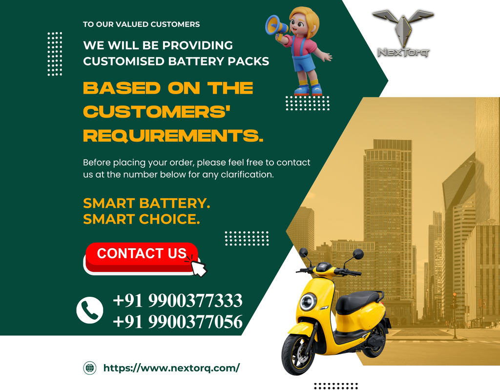 NexTorq NMC (20S) 72V 50AH EV Battery Pack (225x177x403 mm)