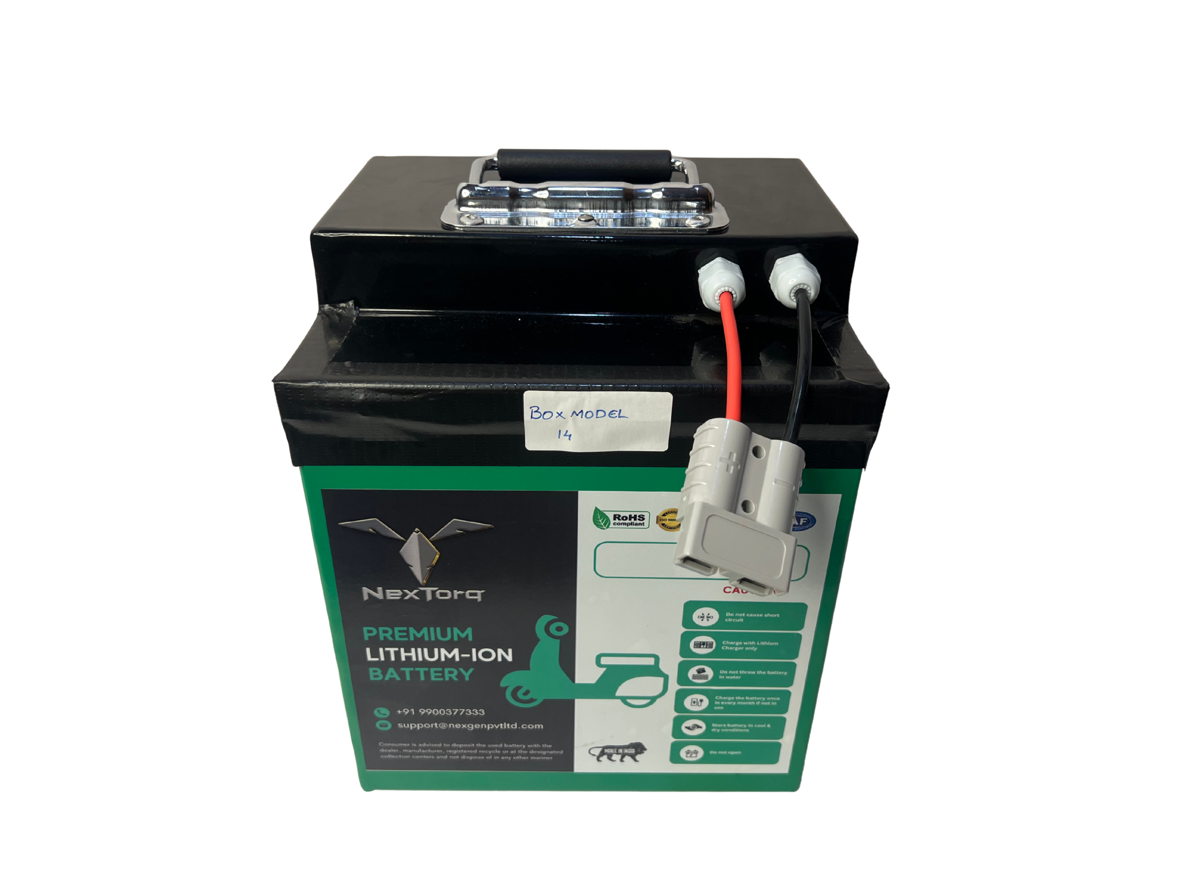 NexTorq NMC (17S) 62.9V 34AH EV Battery Pack (200x170x240 mm)