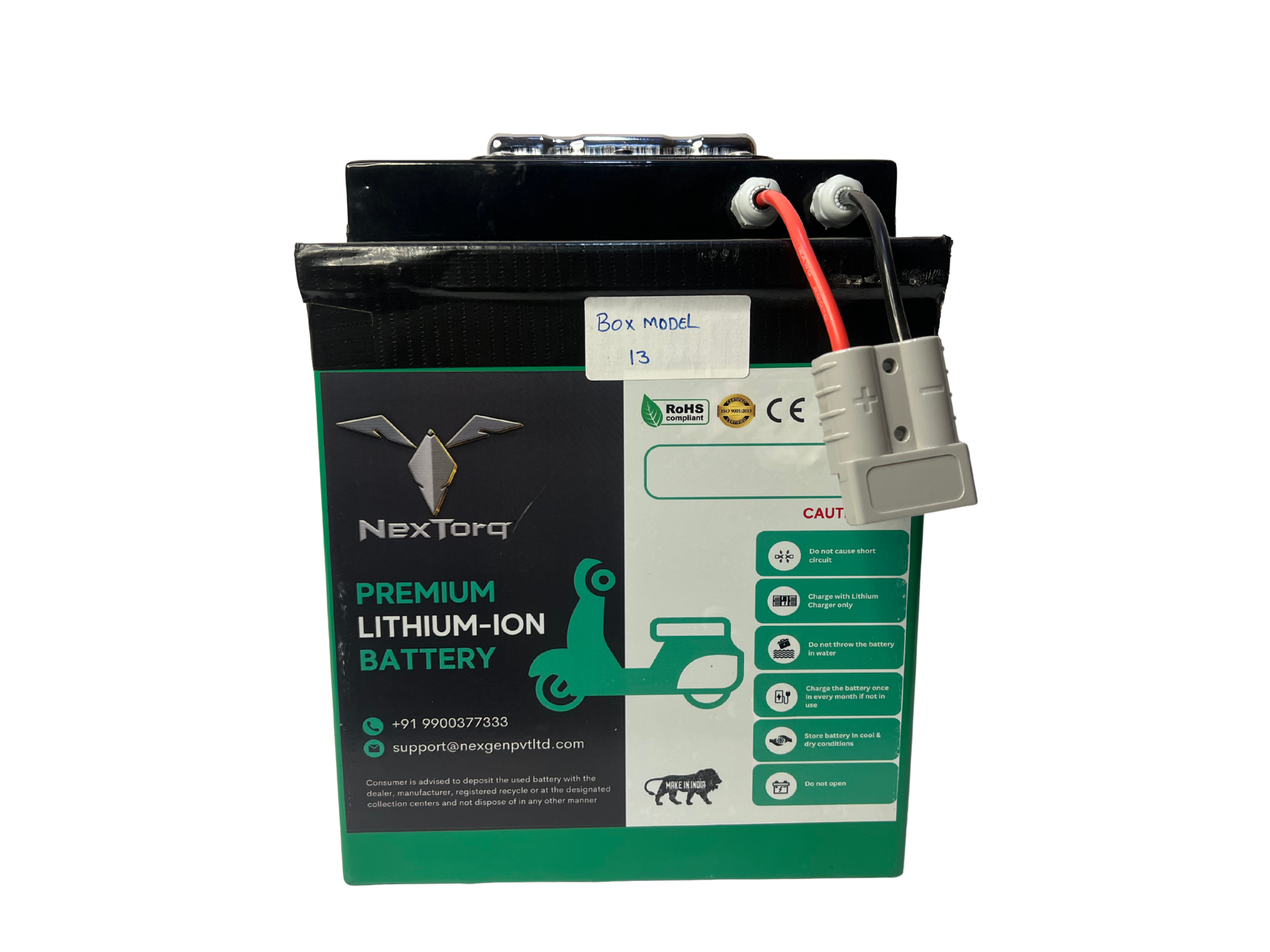 NexTorq NMC (16S) 60V 34AH EV Battery Pack (190x170x240mm)